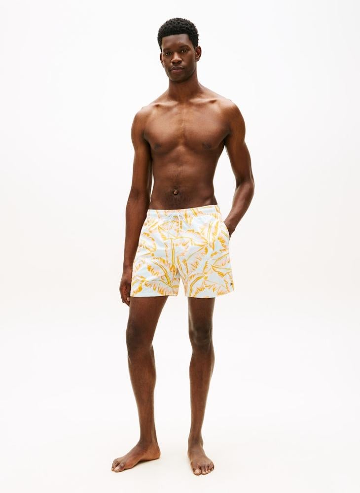 TOMMY HILFIGER Print Mid Length Swim Shorts - Image 4