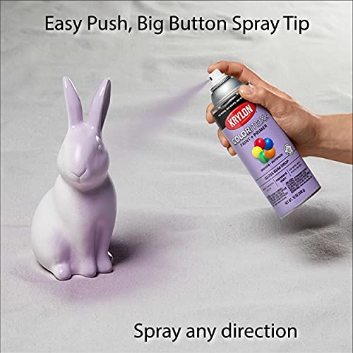 Krylon K05521007 COLORmaxx Spray Paint and Primer for Indoor/Outdoor Use, Gloss Gum Drop Purple 12 Ounce (Pack of 1) - Image 4