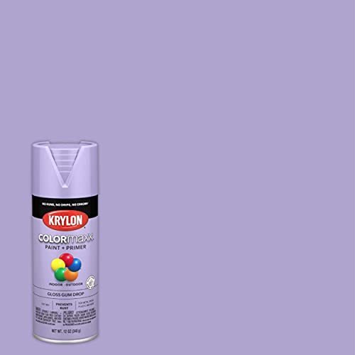 Krylon K05521007 COLORmaxx Spray Paint and Primer for Indoor/Outdoor Use, Gloss Gum Drop Purple 12 Ounce (Pack of 1) - Image 3