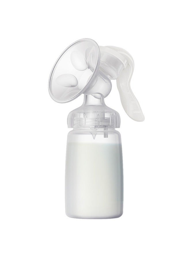 Double Manual Pump Set，Manual Breast Pump, Adjustable Suction Silicone Hand Pump Breastfeeding, Small Portable Manual Breast Milk Catcher Baby Feeding Pumps & Accessories, White, Mother’s Day Gifts - Image 2
