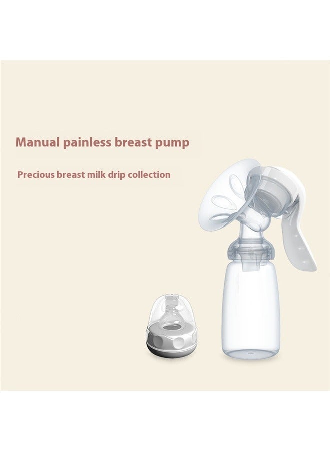Double Manual Pump Set，Manual Breast Pump, Adjustable Suction Silicone Hand Pump Breastfeeding, Small Portable Manual Breast Milk Catcher Baby Feeding Pumps & Accessories, White, Mother’s Day Gifts - Image 3