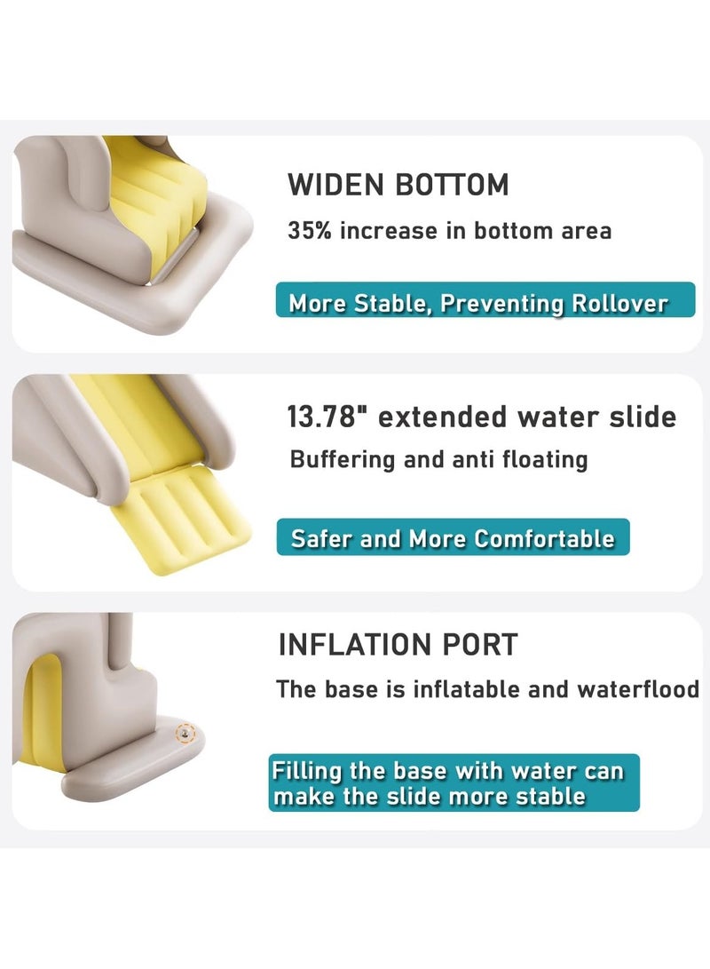 Jorunb Inflatable Swimming Water Slide for Swimming Pool, Thickened, for Indoor, Outdoor, Garden, Backyard, Family Summer Water Party (Inflatable Water Slide) - Image 3
