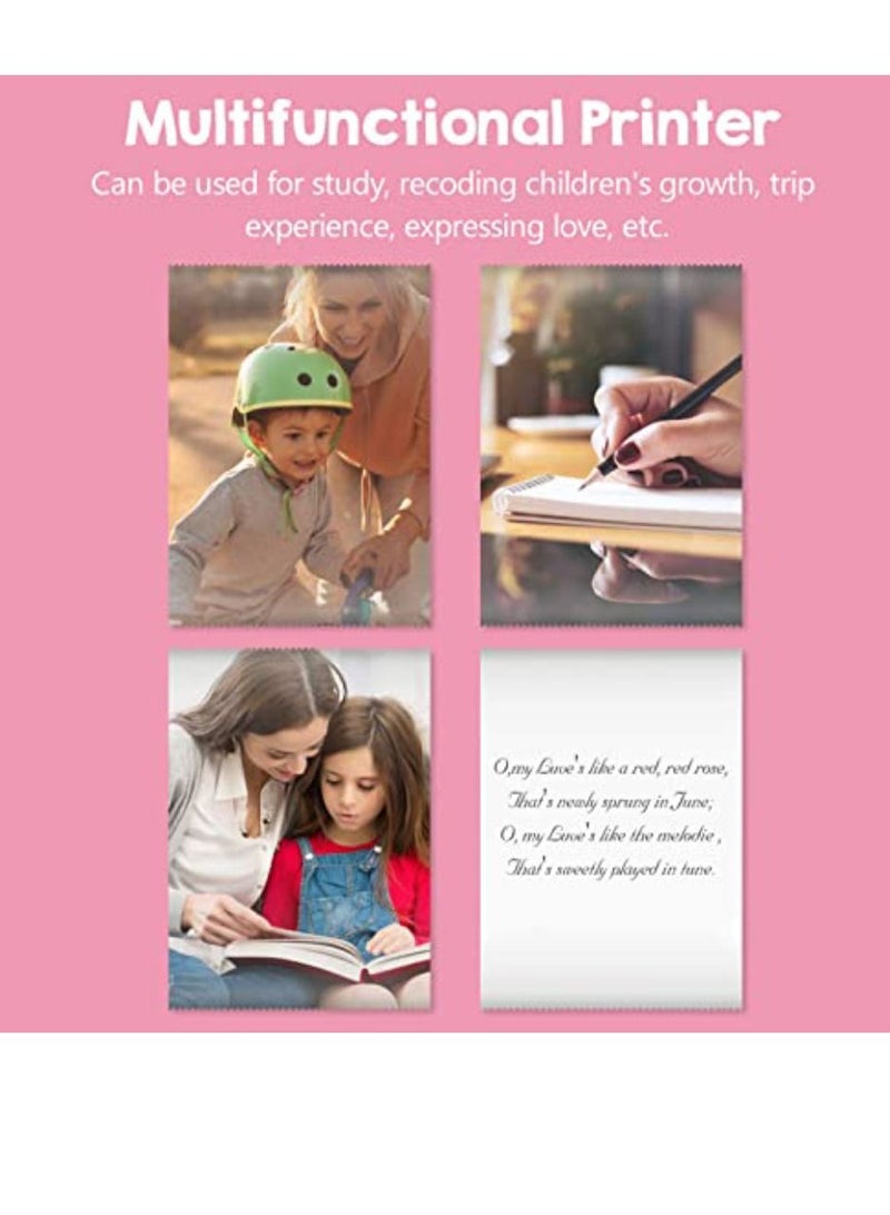 Yuwell Mini Pocket Printer Portable Thermal Printer For Pictures Receipts Notes, Labels And QR Codes, Bluetooth Wireless Smart Printer With Android Or iOS APP Operated Mini Printer With Paper Roll  - Image 4