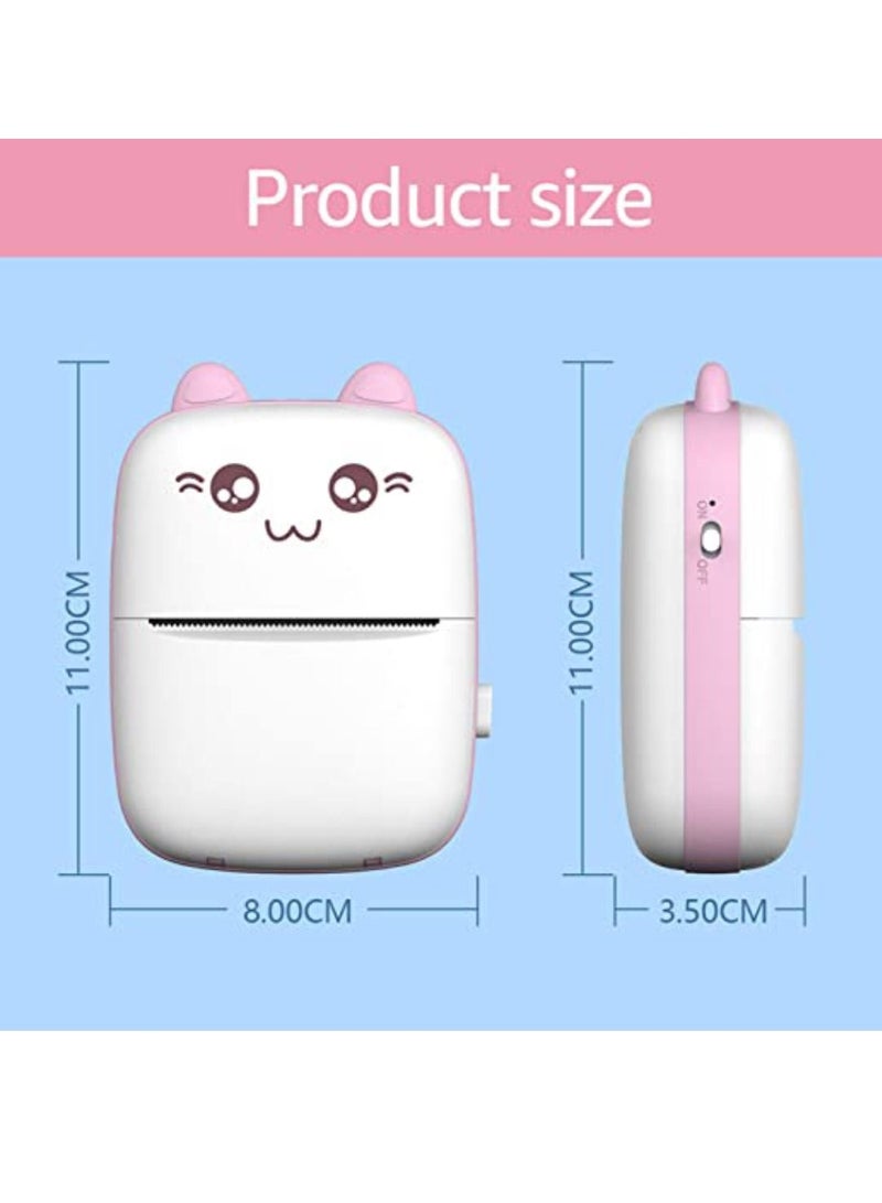 Yuwell Mini Pocket Printer Portable Thermal Printer For Pictures Receipts Notes, Labels And QR Codes, Bluetooth Wireless Smart Printer With Android Or iOS APP Operated Mini Printer With Paper Roll  - Image 2