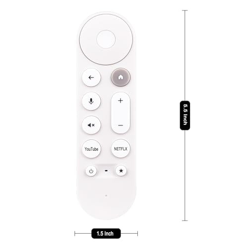 ZdalaMit Voice Replacement Remote Control Commander Compatible with Google TV Streamer (4K) Porcelain GA05662-US Hazel GA05802-US GY3LE - Image 5