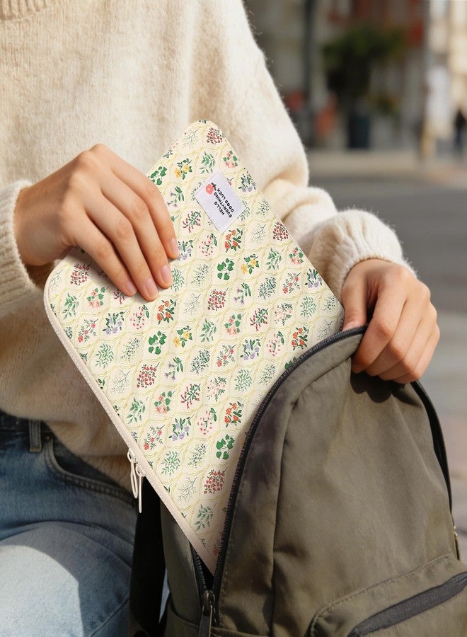 HICARRY Puffy Laptop Sleeve Case Cute Computer Bag 14 Inch Flower Print Quilted Laptop Carrying Case, Floral Protective Cover Accessories, Fits 13" 14" 15" Notebook - Image 3