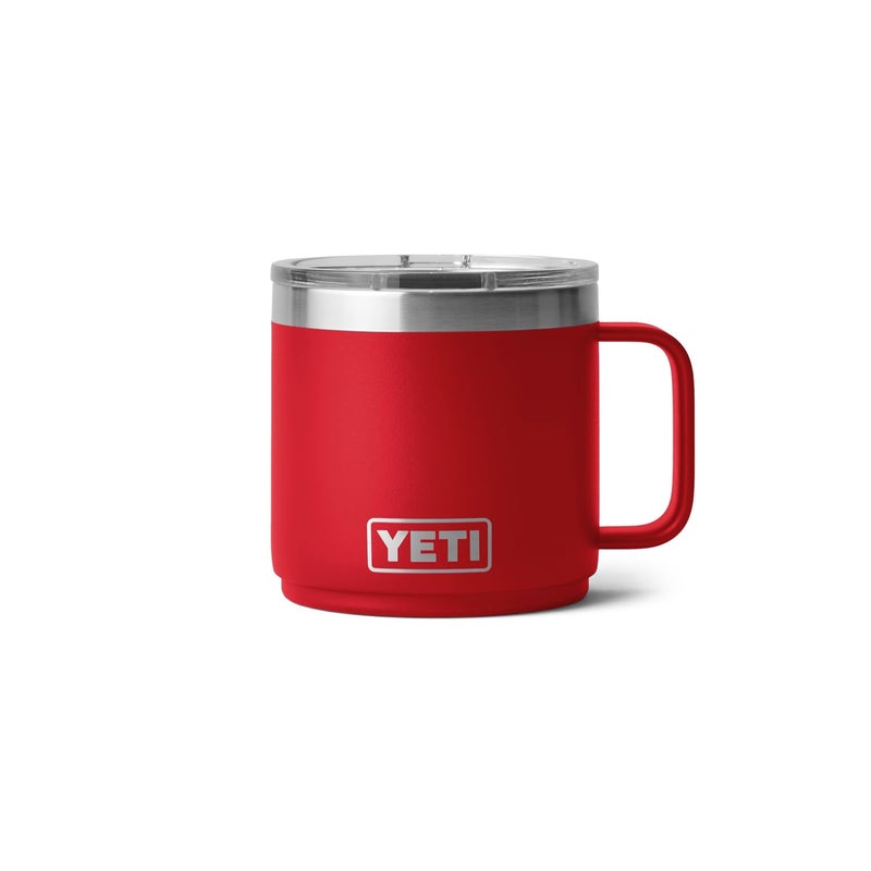 YETI Rambler 14 oz Stackable Mug  Vacuum Insulated  Stainless Steel with MagSlider Lid  Rescue Red - Image 4