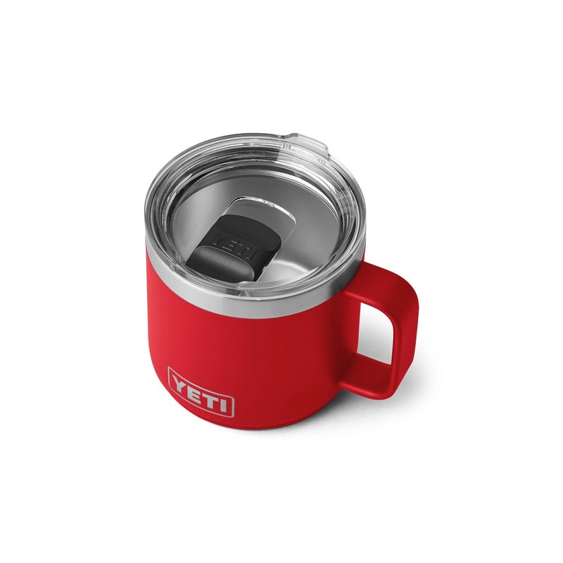 YETI Rambler 14 oz Stackable Mug  Vacuum Insulated  Stainless Steel with MagSlider Lid  Rescue Red - Image 1