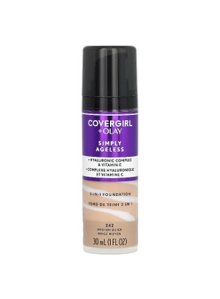 Covergirl, Olay Simply Ageless, 3-in-1 Foundation, 242 Medium Beige, 1 fl oz (30 ml) - pzsku/Z74258FBF359B161FA034Z/45/_/1745336219/dbdc4ba8-3a87-4a96-a1e4-053658df02fe