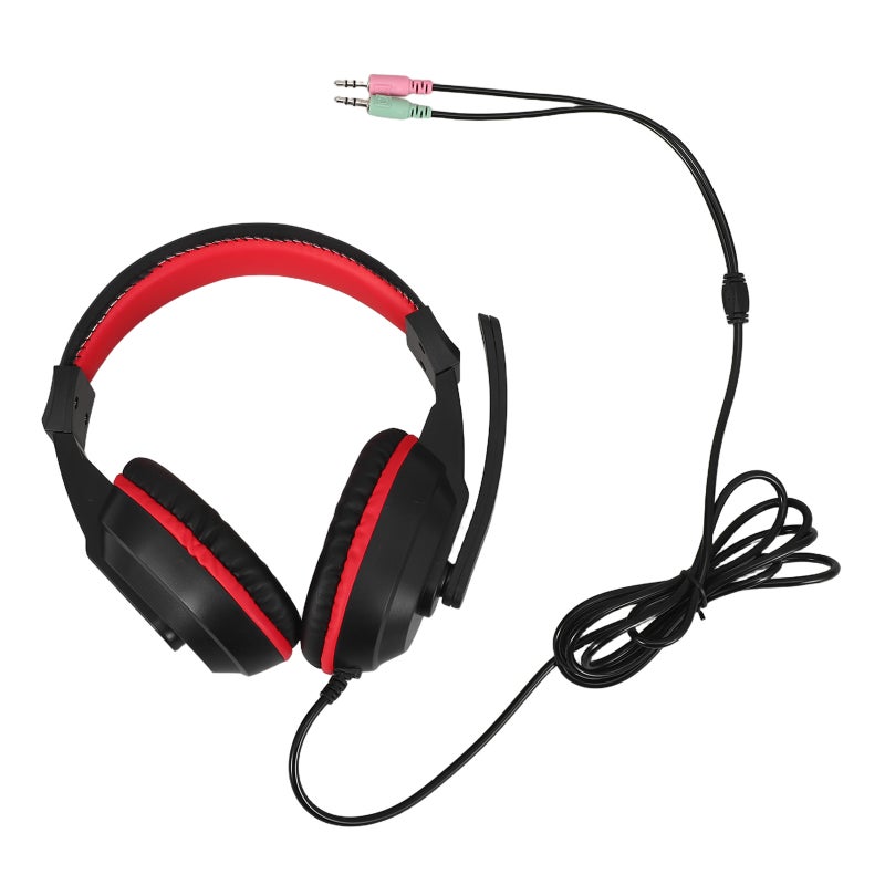 Adjustable Headphone Game Headphones Stereo Headset Noise-canceling Stereo with Mic for PC Laptop ( ) - Image 1