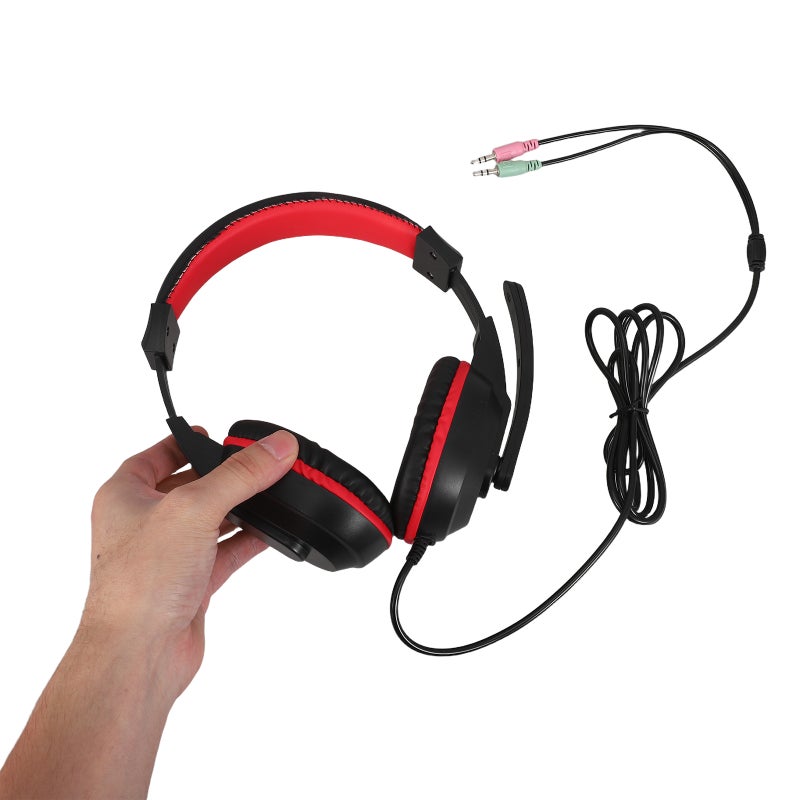 Adjustable Headphone Game Headphones Stereo Headset Noise-canceling Stereo with Mic for PC Laptop ( ) - Image 3