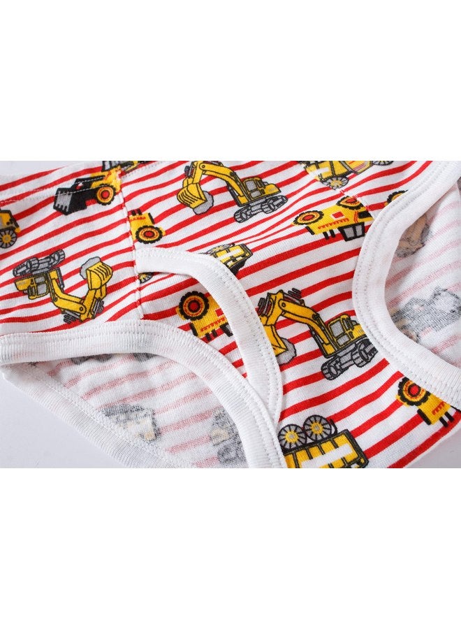 Boboking Little Boys Briefs Dinosaur Truck Toddler Kids Underwear (Pack of 6) 3/4T Blue - Image 5