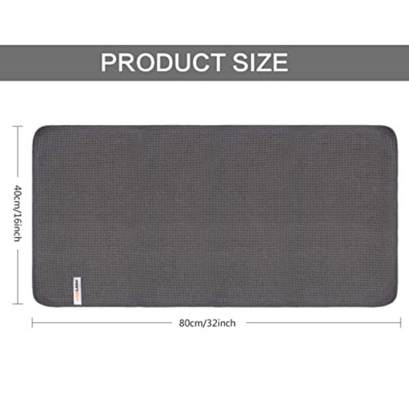 Microfiber Gym Towels, 3 Pack 16Inch x 32Inch, Quick-Drying, Absorbent, Lightweight, Grey, Waffle Texture, Ideal for Gym, Sports, Travel and Outdoors - Image 2