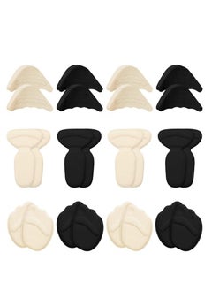 12 Pairs Shoe Filler High Heel Cushion Pads Adjustable Toe Filler Inserts Front Insoles Heel Grips Liner Insert for Preventing Too Big Shoe from Heel Slipping Blisters Relieve Pain (Casual Style)