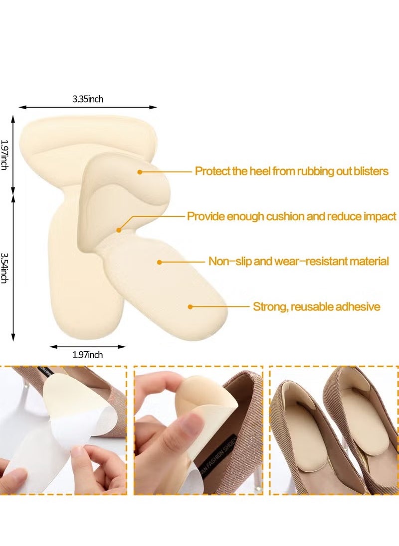 Generic - 12 Pairs Shoe Filler High Heel Cushion Pads Adjustable Toe Filler Inserts Front Insoles Heel Grips Liner Insert for Preventing Too Big Shoe from Heel Slipping Blisters Relieve Pain (Casual Style) - Image 1