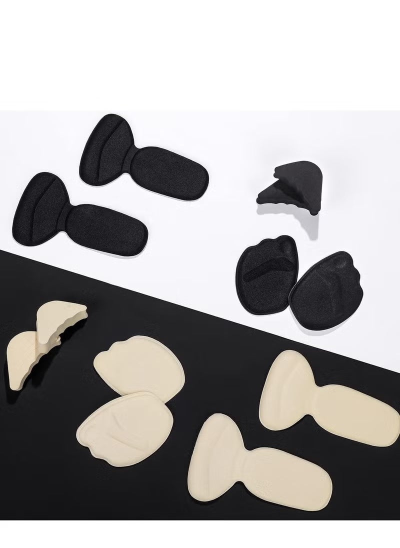 Generic - 12 Pairs Shoe Filler High Heel Cushion Pads Adjustable Toe Filler Inserts Front Insoles Heel Grips Liner Insert for Preventing Too Big Shoe from Heel Slipping Blisters Relieve Pain (Casual Style) - Image 1