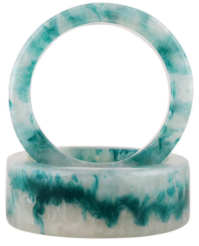 CLEENTABLE Epoxy Resin Napkin Rings Set - 12 Pcs Decorative Pastel Table Holders, 1.5" Dia, Art Deco Style - Ideal for Weddings, Dinner, Parties, Home, Dining, Gifting, Indoor & Outdoor (Multi) - Image 3