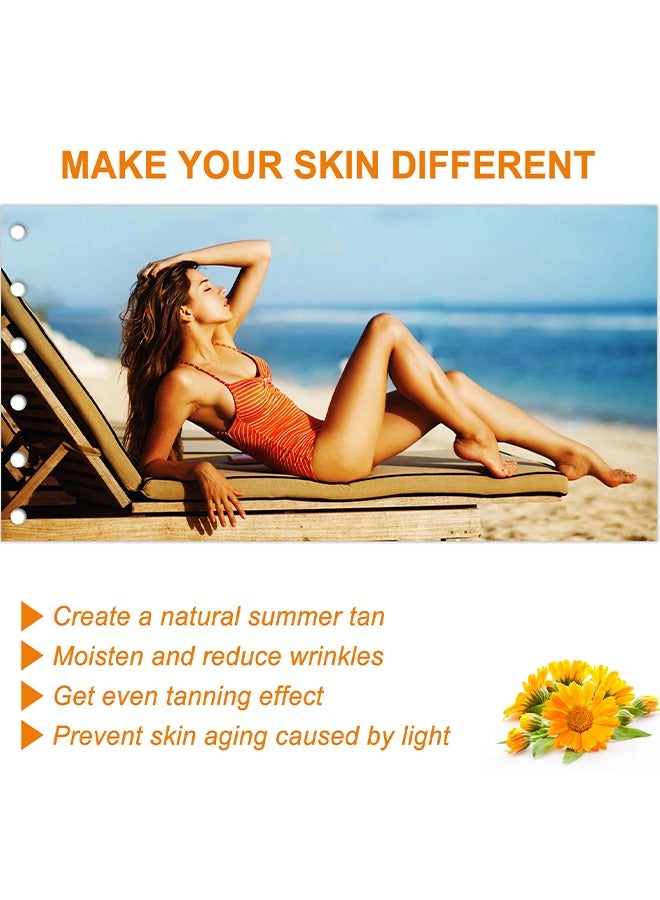 OUHOE Intensive Tanning Gel, Intensive Tanning Gel,Intensive Tanning Gel for Sunbed Outdoor Sun Tanning,Natural Tanning Accelerator Cream Gel,Brown Tanning Gel 150g - Image 4
