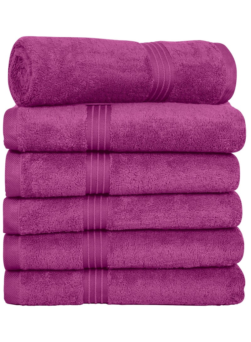 Bliss Casa - Large Hand Towels (6 Pack, 50 x 100 cm) - 100% Combed Cotton - Premium Quality, Ultra Soft and Highly Absorbent, Hotel & Spa Quality Hand Towels - Image 1
