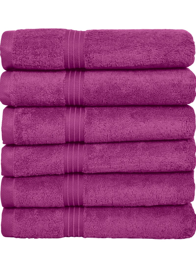 Bliss Casa - Large Hand Towels (6 Pack, 50 x 100 cm) - 100% Combed Cotton - Premium Quality, Ultra Soft and Highly Absorbent, Hotel & Spa Quality Hand Towels - Image 2