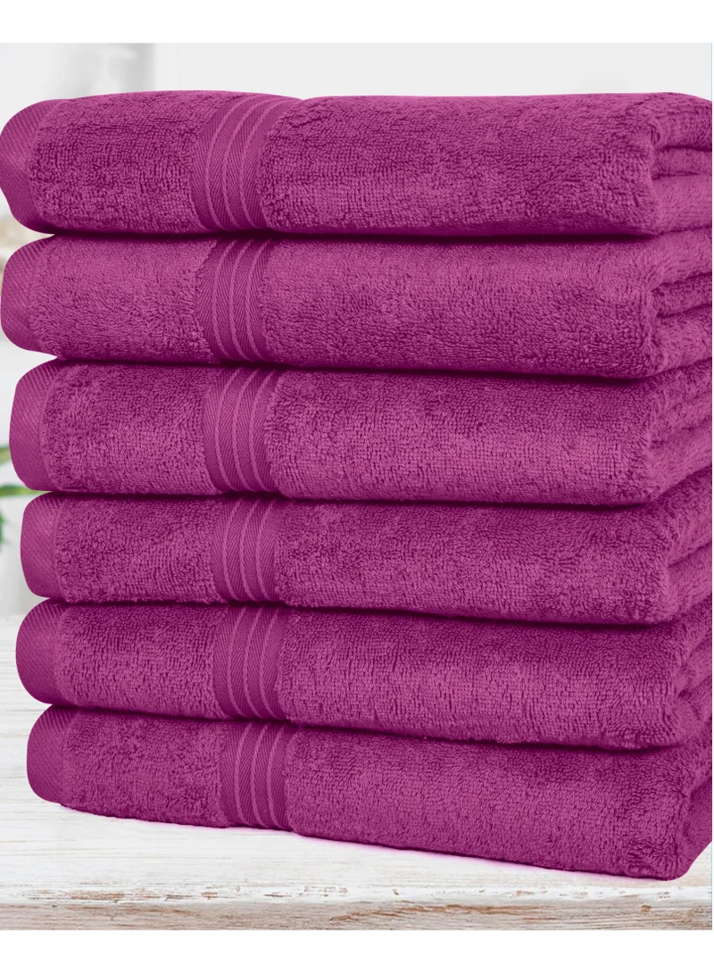 Bliss Casa Bliss Casa - Large Hand Towels (6 Pack, 50 x 100 cm) - 100% Combed Cotton - Premium Quality, Ultra Soft and Highly Absorbent, Hotel & Spa Quality Hand Towels