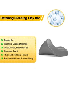 Excefore Car Clay Bar, Premium Grade No Scratch Magic Clay Bar, Detailing Cleaner Kit Glass Deatil Cleaning, with Washing and Adsorption Capacity, for Auto SUV,RV,Truck (4 Pack 400g)  - Image 4