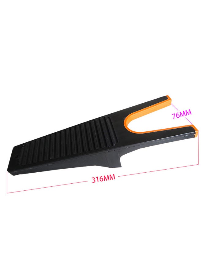 Shoe Stripper Leather Shoes Boots Shoe Stripper Inner Mouth Inlaid With Colored Soft Rubber PP TPE-Specification:Gray U-shaped Mouth  - Image 3