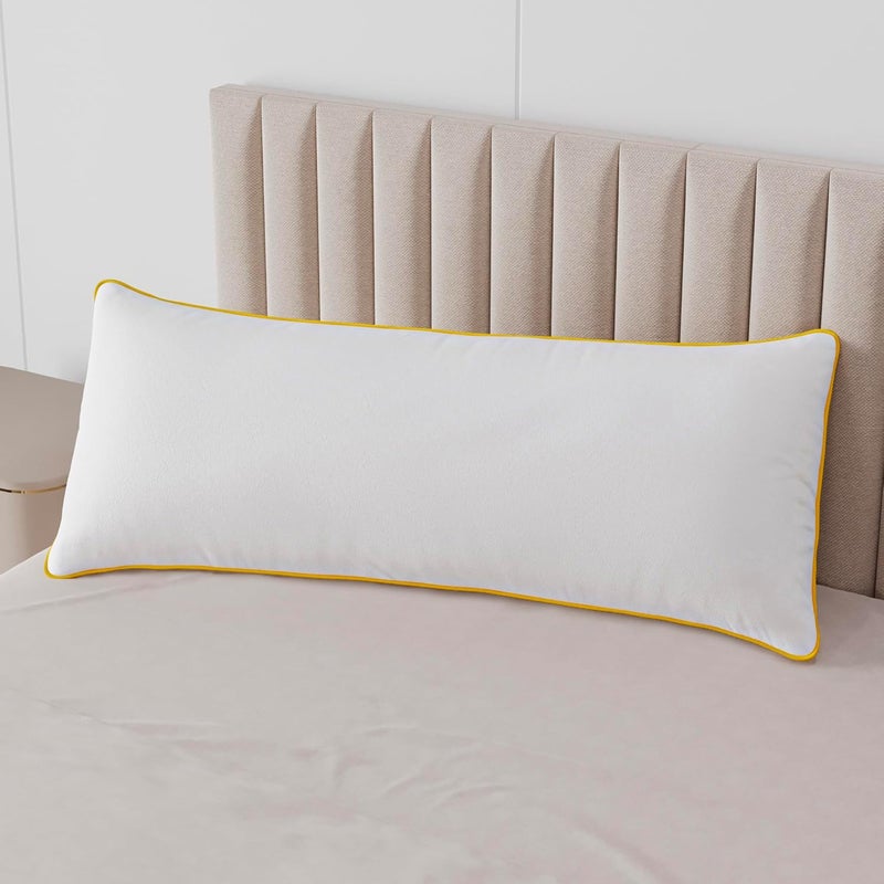 SleepyCat Microfiber Cuddle Pillow Covered with Luxe Modal Fabric for Body Support Ideal for Side Sleepers and Expecting Mothers Machine Washable 50x19 inches 2 Attractive variants - Image 2