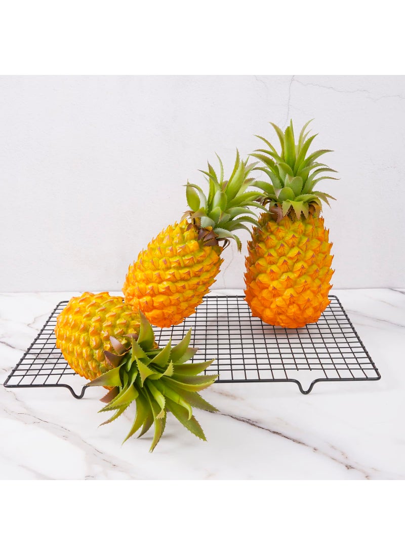QIRMIZI QIRMIZI Artificial Pineapple -Simulated Fruit Decoration  Lifelike Fake Fruit Model  Perfect for Home Decor  Kitchen  Party & Photography Prop - Realistic & Eco-Friendly Yellow Large  - Image 5