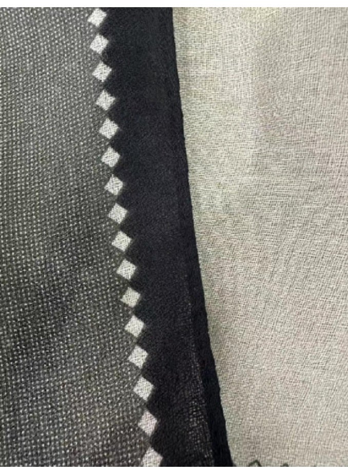 Shein Elegant 1pc Women's Scarf Autumn & Winter Thick Double-Sided Warm Shawl Cape, Winter Scarf For Office And Daily Wear Classic Color Block Scarf Keep Warm Accessories Women - Image 2