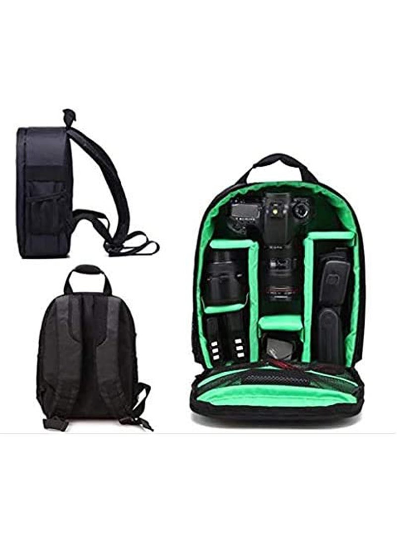 GT-Wheel Waterproof DSLR Camera Bag, Shoulder Backpack for Photographers, Shockproof Backpack Hiking Bag (Green)  - Image 2