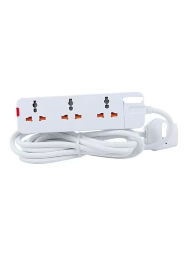 ACLIX 3 Way Multi Purpose Extension Socket White