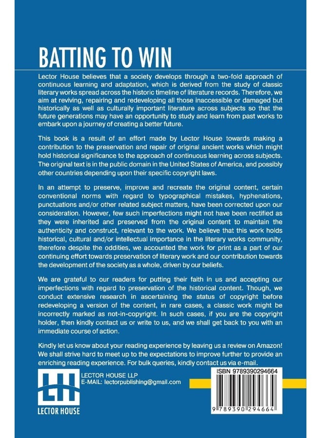 Batting To Win: A Story Of College Baseball  - Image 2