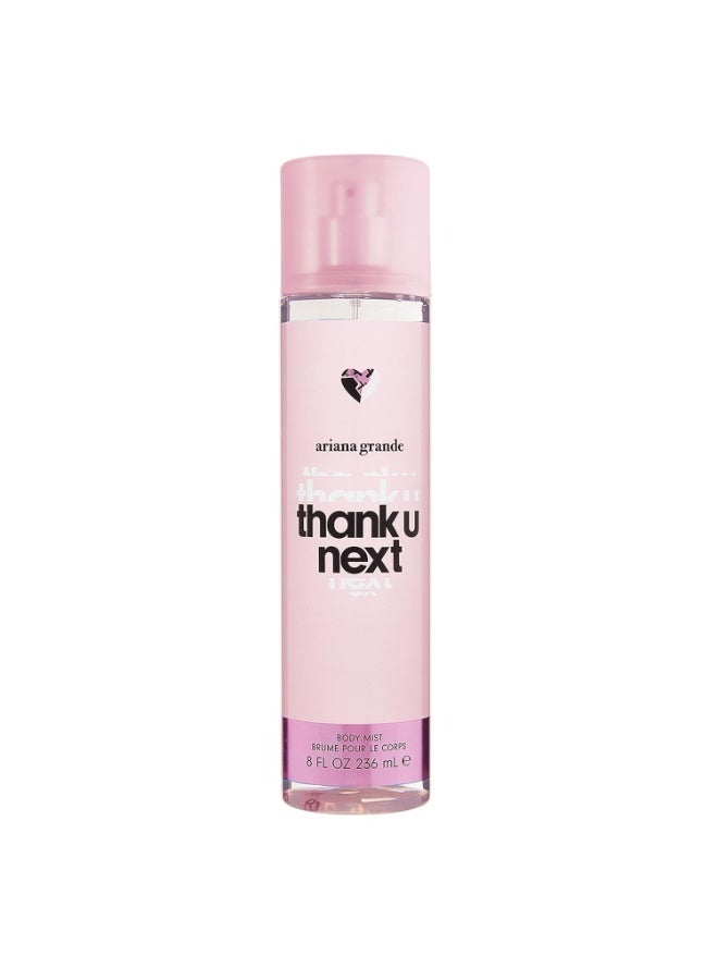 Ariana Grande Thank U, Next Body Mist â€“ Floral Gourmand Fragrance for Women â€“ 8 Fl Oz