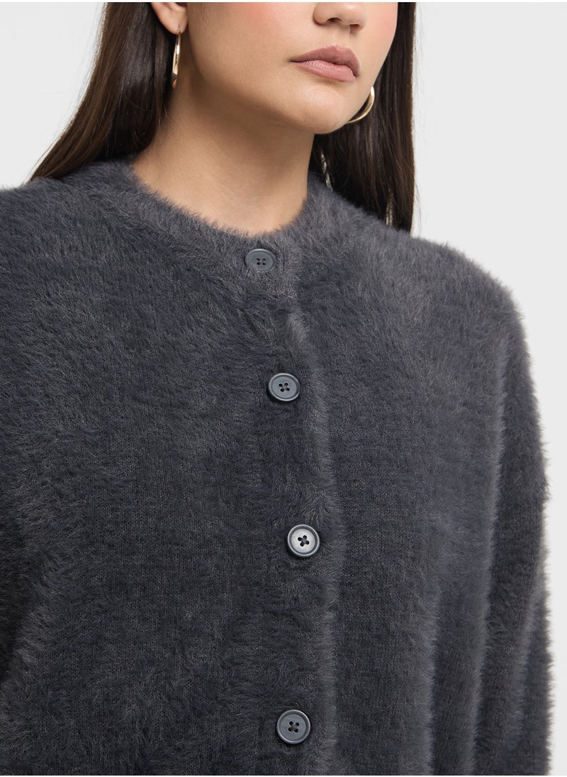 VERO MODA Crew Neck Bow Detailed Cardigan  - Image 3