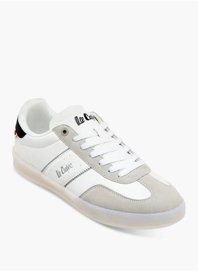 لي كوبر Men's Panelled Shoes with Lace-Up Closure