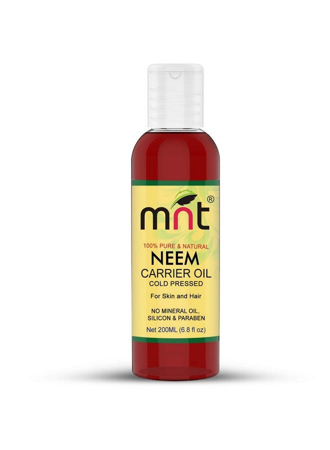 MNT 100% Pure Cold Pressed Neem Carrier Oil (200ML)