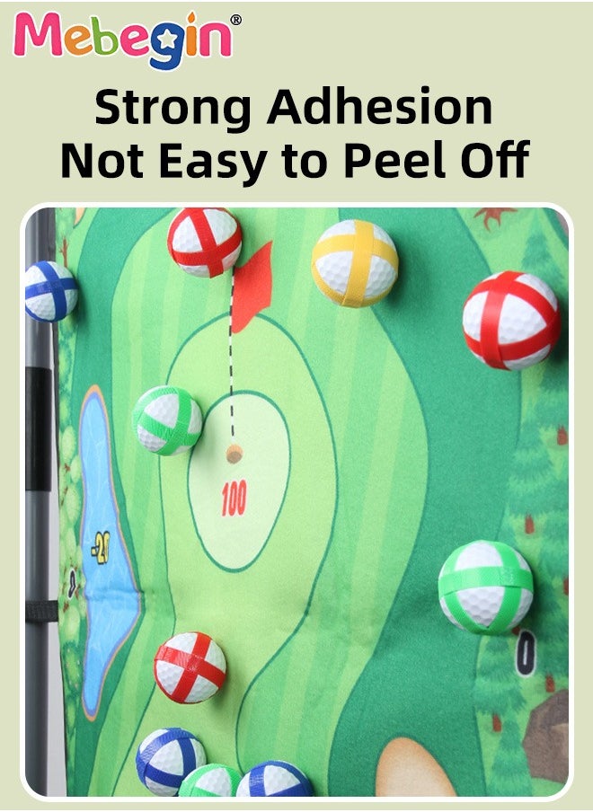 MEBEGIN - 3 in 1 Double-sided Golf Mat Set with Storage Bag, Golf and Dart Practice Mat Set with Golf Club, 12 Sticky Balls and 10 Darts, Bow and Arrow Game Set with Arrow Bag and 6 Arrows, Suitable for Family Gatherings, Parties, School Events or Any Indoor Outdoor Activities - Image 1