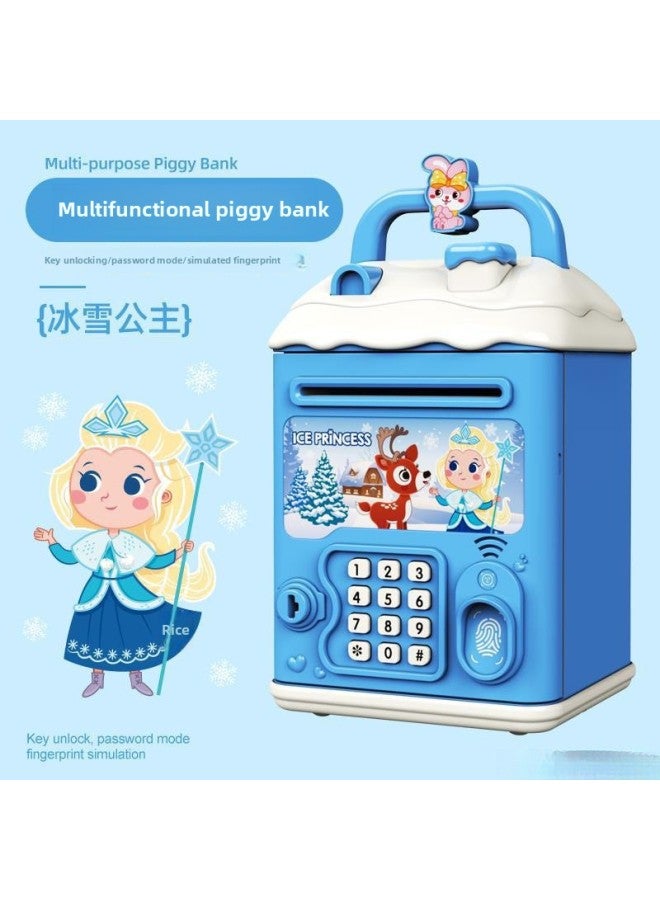 The Children's Girl's Kulomi Piggy Bank Can Be Saved And Can Only Get In And Out Of The Boy's Savings Password Box.-Color:Astronaut【key Unlock】⭐Password Fingerprint⭐Manual Door Opening】quick Charging  - Image 4