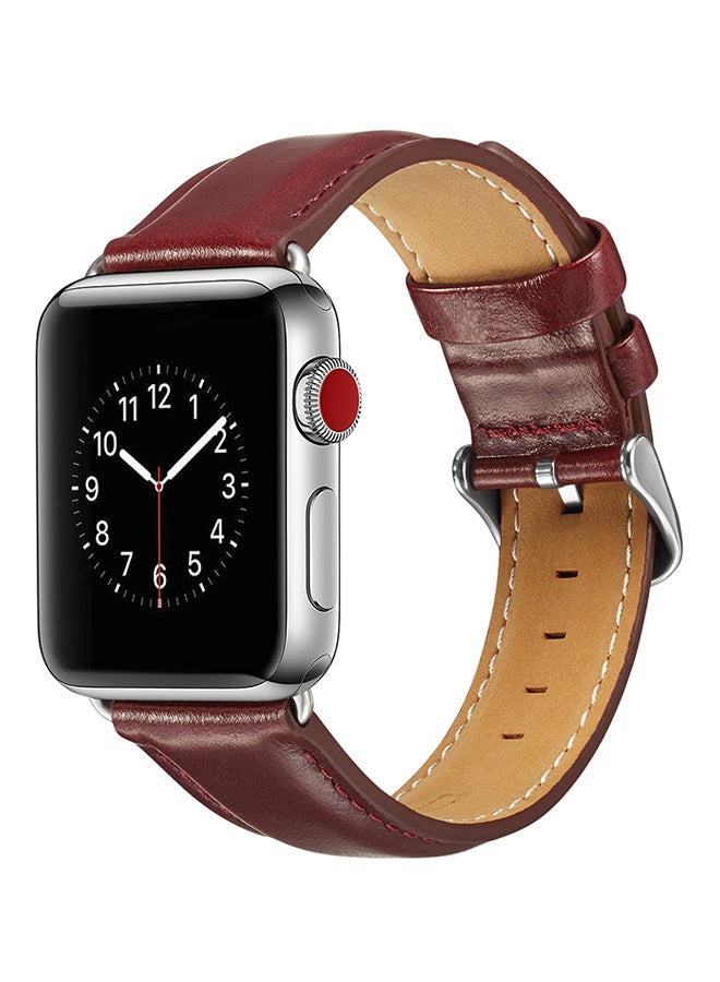 TraMx Replacement Strap For Apple Watch Series 1/2/3 38mm Red - Image 3
