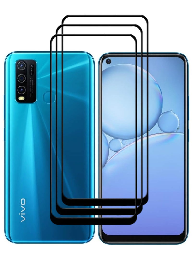 3 Pieces Antistatic ESD Dustproof Premium Quality High Definition Tempered Glass Screen Protector Designed For vivo Y30