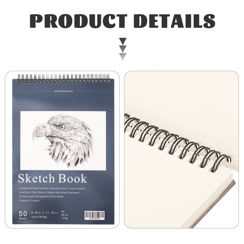 Painting Book Sketchbook Home Use Long-lasting Artwork Paper Material 1Set - Image 4