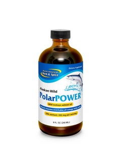 North American Herb & Spice North American Herb & Spice PolarPower - 8 fl. oz. - Wild Sockeye Salmon Oil - Omega-3 Fatty Acids, Vitamin A, Vitamin D, Astaxanthin Antioxidants - Heart Health - Non-GMO - 48 Servings  - Image 1