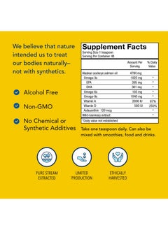 North American Herb & Spice North American Herb & Spice PolarPower - 8 fl. oz. - Wild Sockeye Salmon Oil - Omega-3 Fatty Acids, Vitamin A, Vitamin D, Astaxanthin Antioxidants - Heart Health - Non-GMO - 48 Servings  - Image 4