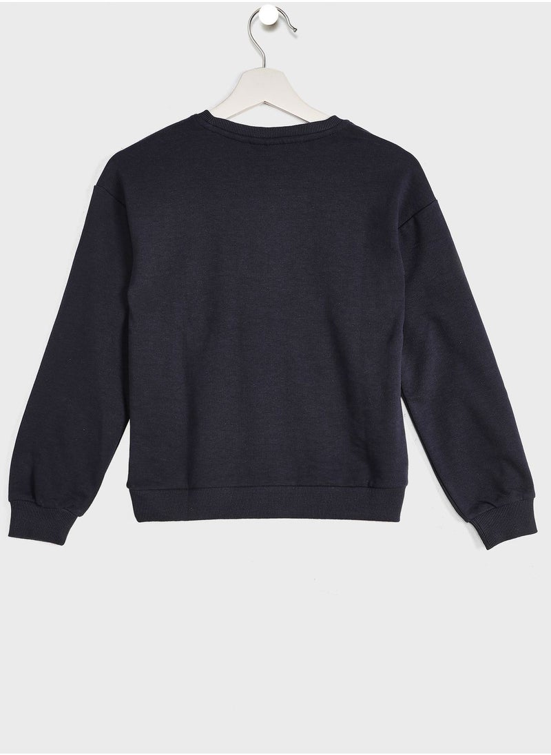 ONLY - Kids Flower Print Sweatshirt - Image 1