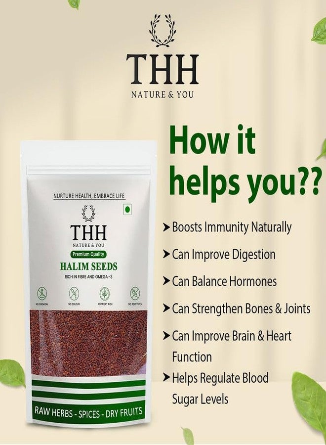 THH Halim Seeds 800g - Aliv Seeds | Rich in Fiber, Omega-3 & Essential Nutrients | Immunity Booster Superfood | Haleem Seed for Eating, Digestion, and Heart Health | Natural Superfood - Image 3