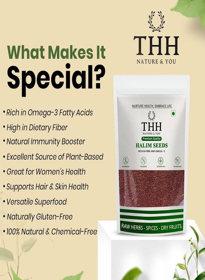THH Halim Seeds 800g - Aliv Seeds | Rich in Fiber, Omega-3 & Essential Nutrients | Immunity Booster Superfood | Haleem Seed for Eating, Digestion, and Heart Health | Natural Superfood - Image 4