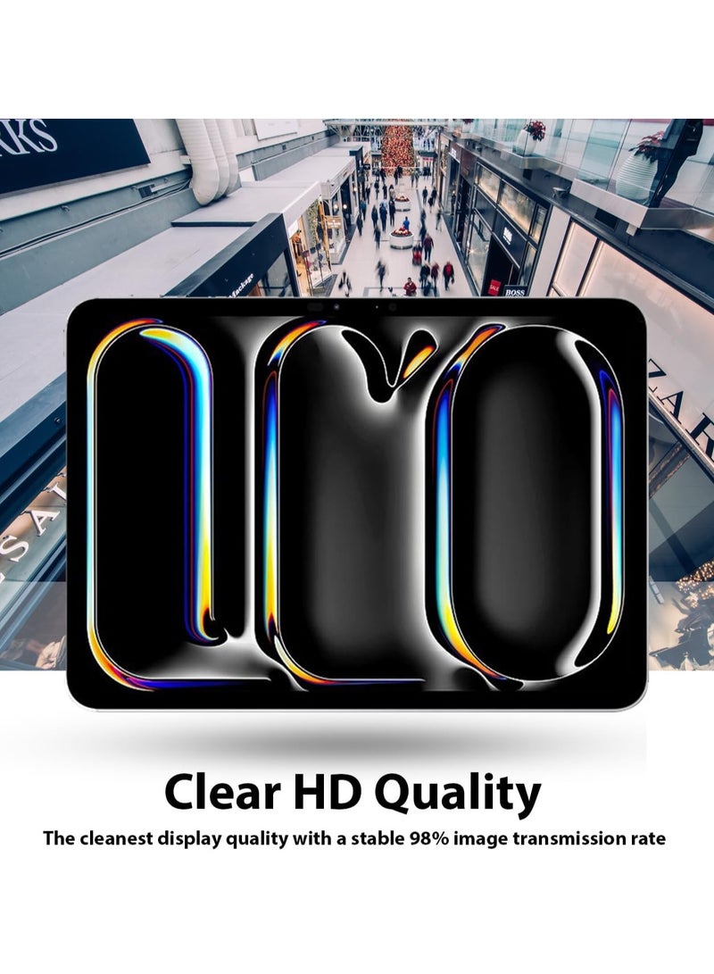 DUSALA Screen Protector for iPad Pro 11-Inch M4 (2024), 9H Tempered Glass Film, HD Clear, 1-Pack - Image 3