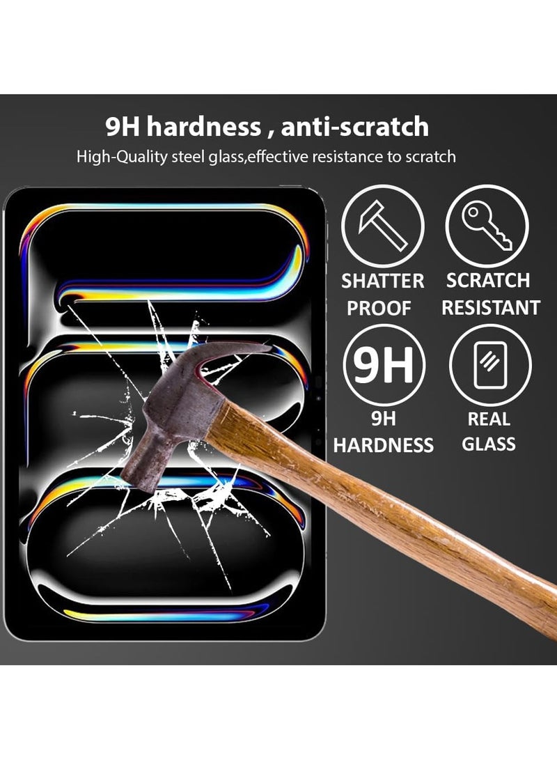 DUSALA Screen Protector for iPad Pro 11-Inch M4 (2024), 9H Tempered Glass Film, HD Clear, 1-Pack - Image 4