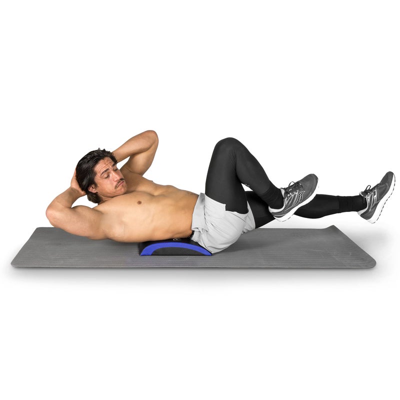 ProsourceFit Abdominal AB Mat 15" x 12" High Density Core Trainer, Black/Blue - Image 5